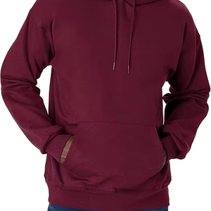 Sudadera con Capucha para Hombre, Mezcla de Algodón y Felpa, 370g, Tejido de Secado Rápido, Manga Raglán, con Bolsillo, Informal, para Invierno - Product Image 1