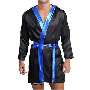 ชุดคลุมมวยผ้าซาตินแบบสั่งทำรุ่นใหม่สำหรับทุกเพศ ระบายอากาศได้ดี แห้งเร็ว เหมาะสำหรับฝึกซ้อมศิลปะการต่อสู้ ราคาโรงงาน - Product Image 2