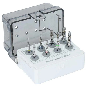 Fresas dentales, kit de taladros quirúrgicos para implantes dentales, kit de extracción de tornillos de implantes dentales, instrumentos para puente óseo - Product Image 1