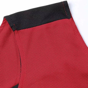 Conjunto de Uniforme de Baloncesto Personalizado Unisex, Rojo y Negro, Sin Mangas, Cuello en V, Secado Rápido, Poliéster, con Cordón Ajustable, Ropa Deportiva para Adultos - Product Image 6