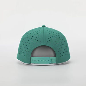 Casquettes de baseball 5 panneaux perforées avec broderie personnalisée, logo, chapeau de golf avec cordon pour homme et femme, fabrication vietnamienne - Product Image 2