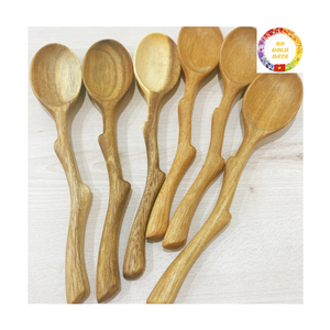 Cuillère en bois |   Cuillère à miel en bambou |   Taille mini |   Ustensiles de cuisine écologiques |   Fournisseur en gros - Product Image 2