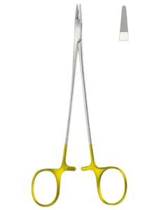 Portaagujas Dentales para Dentistas, 12, 14, 16, Mango Dorado Ergonómico, Pinza Manual para Agujas TC, Acero Inoxidable, Autoclavable, Quirúrgico - Product Image 3