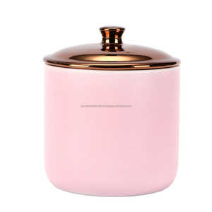 Gravure impression or bougeoir pot de cire parfait pour la maison mariage Restaurant fournitures parfumé pot de cire et conteneur - Product Image 5