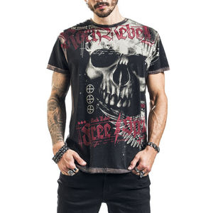 Camiseta Casual Extra Grande para Hombre, 100% Algodón, 320g, Estilo Vintage con Lavado Ácido, Impresión DTG Personalizada - Product Image 5