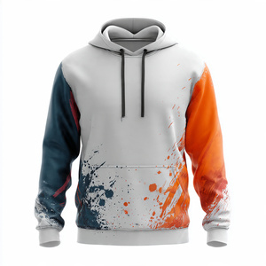 Sweat à capuche de football pour hommes en sublimation, pull-over 100 % polyester, vente en gros - Product Image 3