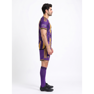 Ensemble de maillots de football personnalisés pour hommes, maille polyester 160 GSM, nom de l'équipe, taille XL, OEM, usine de Sialkot - Product Image 3