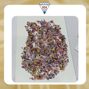 Offre Spéciale – Pierres précieuses naturelles multi-saphirs en vrac, calibrées, en forme de bonbons, vente en gros, saphirs de couleurs mélangées pour la joaillerie - Product Image 6