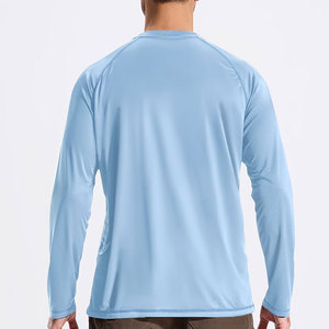 Men's Outdoor Raglan Sports T Shirt Crew Neck Breathable Quick Dry <b>Athletic</b> Running Men Training Shirt - Product Image 6