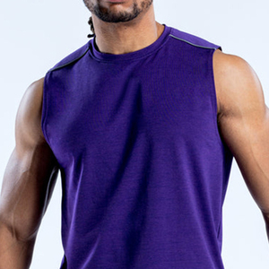 Camiseta sin Mangas para Hombre, Cuello Redondo, para Gimnasio, Secado Rápido, para Entrenamiento, Camisetas Deportivas para Hombre, Precios de Fábrica, Más Vendidas - Product Image 2