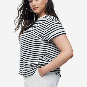 Wholesale Custom Logo High Quality Half Sleeve Cotton Oversized crop top round <b>neck</b> <b>light</b> weight - Product Image 3