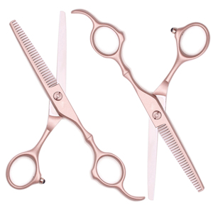 Ciseaux à effiler professionnels en acier inoxydable pour coiffeur, outil de beauté, lame droite et aiguisée, fournitures pour salon de coiffure - Product Image 5