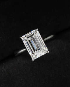 Bague de fiançailles/mariage vintage en or jaune 14 carats avec diamant de culture IGI/GIA, or blanc fin unisexe, pour anniversaire, digne d'une fête - Product Image 4