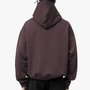 Sudadera con Capucha Oversize para Hombre de Calidad Premium, Hombro Caído, Venta al por Mayor, Estampado de Logotipo Personalizado, Estilo Urbano, Tejido Pesado - Product Image 3