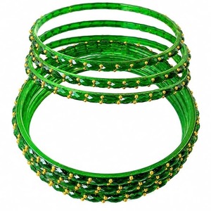 Juego de brazaletes de cristal brillante con diseño de gota de lluvia JPS de la mejor calidad para mujer, elegantes para uso diario y fiestas, disponibles para la venta. - Product Image 4