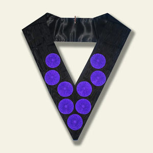 ปลอกคอพิธีกรรมเมสันแบบมีจี้ประดับ ผลิตในปากีสถาน สำหรับเลขานุการแห่งลอดจ์ และเลขานุการการเงินแห่งลอดจ์ - Product Image 3