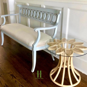 Eco-friendly Round Rattan <b>Wicker</b> <b>Coffee</b> <b>Table</b> Handmade Natural Furniture Boho Style Living Room <b>Table</b> Vietnam Manufacturer - Product Image 5