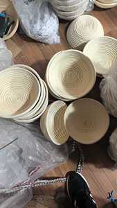 Cesta de fermentación de pan de ratán tejida a mano, redonda/ovalada, 18 cm, Banneton Vietnam, para fermentación de masa de panadería artesanal - Product Image 2