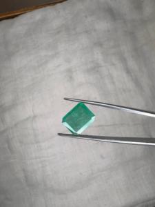 Émeraude naturelle zambienne de 3,21 carats, taille octogonale, pierre précieuse verte de qualité supérieure pour bijoux fins, bague, pendentif - Product Image 3