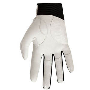 Guantes de Bateo de Cuero Blanco Unisex para Adultos, Duraderos, con Cierre de Velcro - Product Image 3