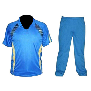 Uniformes de cricket personnalisés de haute qualité 100% polyester avec design de maillot sublimé en couleur personnalisée, nom de l'équipe et logo de la marque - Product Image 2