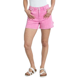 Shorts en jean rose taille haute pour femme, style charpentier, multi-poches, décontracté, été, plage, vêtements - Product Image 2