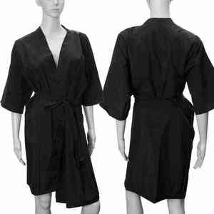 Mancuernillas Negras de Lujo para Mujer, Antiestáticas, de Secado Rápido, para Peluquería, Aptas para las Cuatro Estaciones, con Logotipo Personalizado, Servicio OEM/ODM - Product Image 1