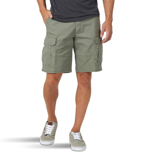 Men's Casual <b>Cargo</b> Shorts Breathable Eco-Friendly Polyester/Cotton <b>Stretch</b> Fabric Elastic Waist Zipper Fly Spring Shorts - Product Image 3