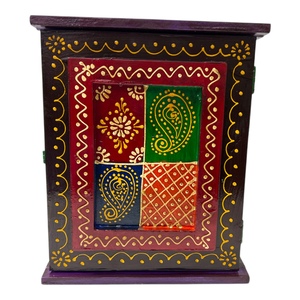 Hand Painted Wooden <b>Key</b> <b>Holder</b> Cabinet Wall Mounted <b>Key</b> Hanger Box Ambabari Painted <b>Key</b> Hanger Box Wall Hanging <b>Key</b> Hanger - Product Image 4