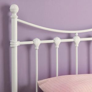 Testiera in metallo doppia bianca per letti in metallo - Product Image 4