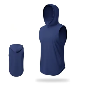 Men's Sports tank <b>Top</b> Quick-dry <b>Loose</b>-<b>fitting</b> <b>Vest</b> Fitness <b>Vest</b> for Men Basketball Training Hooded Fitness <b>Vest</b> - Product Image 3
