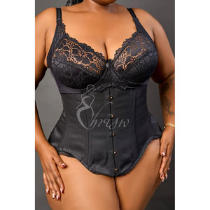 Corset de maintien en dentelle de luxe, soutien moyen, vente en gros, <span class=keywords><strong>grande</strong></span> <span class=keywords><strong>taille</strong></span>, post-opératoire, gaine sculptante intégrale, effet ventre plat - Product Image 3