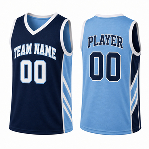 Adult Reversible Basketball Jersey Double Side Custom Team Practice Uniform Quick Dry Breathable V-neck Sleeveless Sportswear - Product Image 4