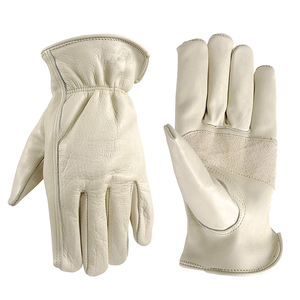 Guantes de trabajo transpirables y cómodos para la seguridad de las manos, precio al por mayor, guantes de trabajo de cuero vacuno de alta calidad para la seguridad al conducir. - Product Image 1