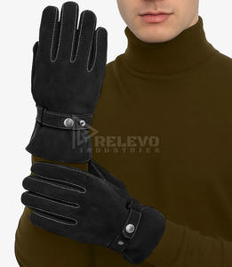 Gants de moto vintage en cuir de chèvre véritable, respirants et perforés pour l'été, compatibles écran tactile, vente en gros personnalisée - Product Image 2