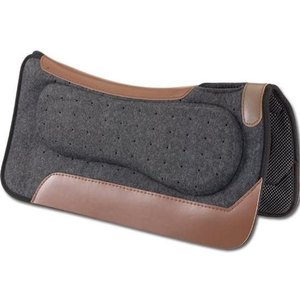 2026 Premium Wool <b>Felt</b> Saddle Pad Leather Western Horse Riding Pad | Natural Wool Durable Equestrian <b>Tack</b> Gear Saddle Blanket - Product Image 4