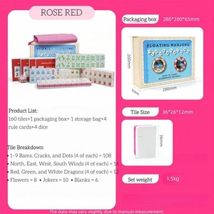 Gioco Galleggiante American Mahjong per Piscina e Vasca Idromassaggio, Acquista 1 e Ricevi 4 in Omaggio, Divertente Attività Estiva, Regalo per Tutti, Accessorio per Feste in Piscina - Product Image 6