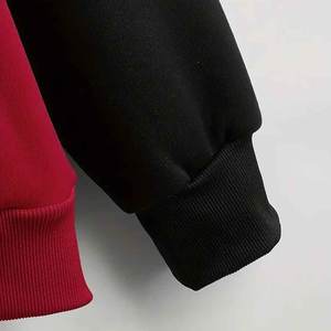 Novedades 2026: Sudadera de mujer holgada con bloques de color, antiarrugas, de forro polar, estampada a medida, de fabricante pakistaní. - Product Image 5