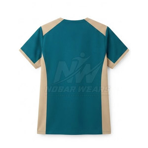 Blouse médicale professionnelle à manches courtes et col rond pour personnel infirmier, équipes cliniques et laboratoires - Product Image 3