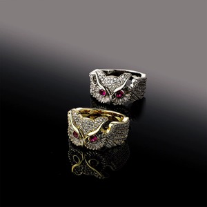 High on Demand Moissanite Cocktail Diamond <b>Ring</b> with Round Stones & Animal Shape for <b>Men</b> Women Daily Wear and Casual Wear Use - Product Image 3