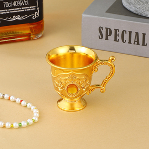 Tazas de Metal Estilo Europeo con Asas, Creativas y de Alta Gama, para un o dos Bebites, para el Hogar - Product Image 3