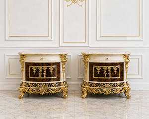 Juego de Cama de Madera de Teca Sólida de Diseño Italiano de Lujo, Muebles Clásicos para Dormitorio Más Vendidos, Compre Cama Royal Tufted con Tocador - Product Image 3