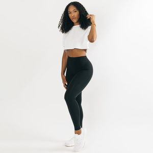 Ofertas Calientes Nueva Moda Camiseta Corta para Mujer Personaliza Tu Diseño Alta Calidad 100% Algodón Transpirable con Logotipo Sólido - Product Image 5