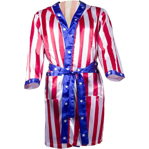 Heavy Duty <b>Boxing</b> Gown Satin Walkout <b>Robe</b> Fight <b>Robe</b> Lightweight <b>Boxing</b> Entrance Wear for Professional Fighters - Product Image 4