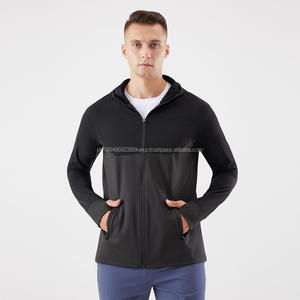 Automne et hiver polaire sport manteau hommes Patchwork coupe-vent chaud cyclisme sweats à capuche à capuche Fitness vêtements de sport - Product Image 1