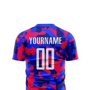 เสื้อกีฬาแห้งเร็วสำหรับผู้ชายและผู้หญิง พร้อมปักชื่อตามสั่ง ตัดเย็บอัตโนมัติ รับผลิตแบบ OEM พิมพ์โลโก้ตามสั่ง ชุดฟุตบอลคุณภาพสูง - Product Image 5