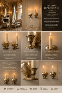Grand European Venetian Baroque Luxury Wall <b>Sconce</b> Ornate Decorative Wall <b>Light</b> with Elaborate Mirror Detailing, Premium Brass F - Product Image 2