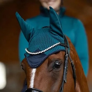 Prix de gros, conception personnalisée, voile anti-mouches pour chevaux de haute qualité, bonnet d'oreille, équipement d'équitation, fournisseur OEM, prix de gros - Product Image 3