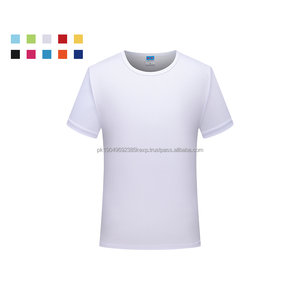 Camiseta con logotipo limitado Camiseta de voleibol sólida de manga corta personalizada Camiseta deportiva de poliéster con cuello redondo - Product Image 1
