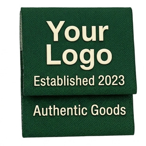 Étiquettes tissées personnalisées pour vêtements, rectangulaires, en tissu, avec logo en relief, à coudre, lavables, pour vêtements, fabriquées en Italie, design britannique - Product Image 5